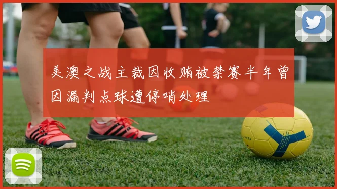 美澳之战主裁因收贿被禁赛半年曾因漏判点球遭停哨处理